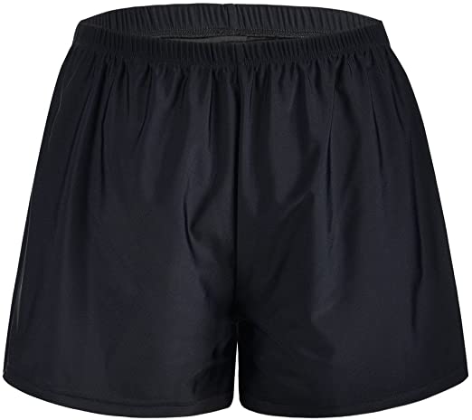 Hilor Women's Boy Leg Swim Bottom UPF 50  Board Shorts Boyshorts Swim Shorts Tankini Bottom