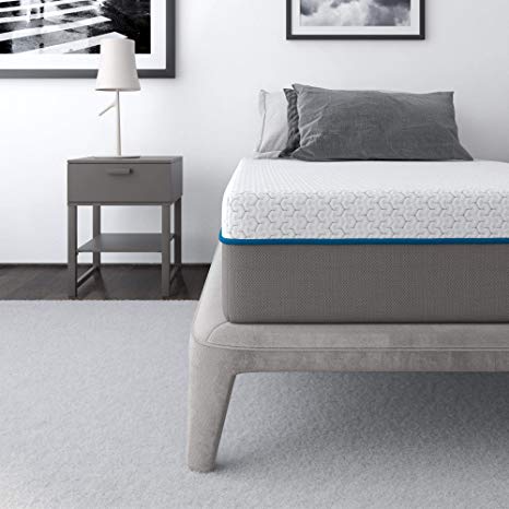 Signature Sleep Mattress, Flex 10" Charcoal Gel Memory Foam Mattress, Twin Size Mattress