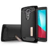 LG G4 Case Spigen Rugged Armor Resilient Black Ultimate protection from drops and impacts for LG G4 2015 - Black SGP11516