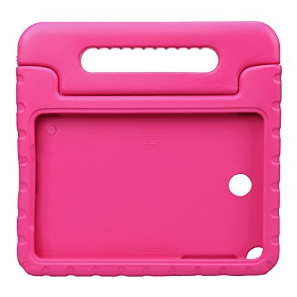 NEWSTYLE Samsung Galaxy Tab A 8.0 Shockproof Case Light Weight Kids Case Super Protection Cover Handle Stand Case for Kids Children For Samsung Galaxy Tab A 8.0-inch SM-T350 - Rose Color