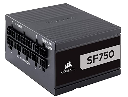 Corsair SF Series, SF750, 750 Watt, SFX, 80  Platinum Certified, Fully Modular Power Supply