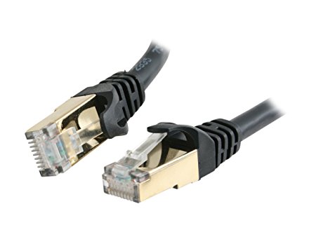 Rosewill 100-Feet Cat 7 Color Shielded Twisted Pair (S/STP) Networking Cable - Black (RCW-100-CAT7-BK)