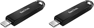 SanDisk 64GB Ultra USB Type-C Flash Drive - SDCZ460-064G-G46, Black (Pack of 2)