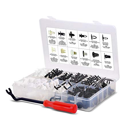 Approved for Automotive AFA [320 Pcs] Toyota Trim Clips Set - Most Popular Sizes & Applications - Free Fastener Remover