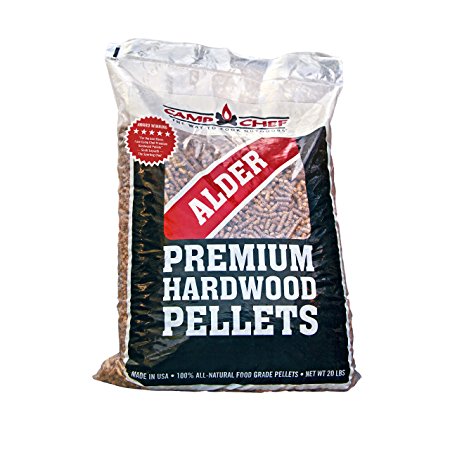 Camp Chef Bag of Premium Hardwood Alder Pellets for Smoker, 20 lb.