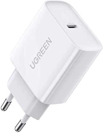 UGREEN USB C Ladegerät 20W USB C Netzteil Power Delivery 3.0 USB C Schnellladegerät kompatibel mit iPhone 12, 12 Pro,12 Pro Max,12 Mini, 11Pro, SE 2020, X, iPad Pro 2020, Galaxy S10 usw.