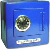 Frontier Safe - Steel Safe with Combination Lock and Coin Slot BlueBlack Red Purple