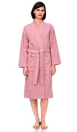 TowelSelections Women's Turkish Cotton Robe, Terry Cloth Kimono Bathrobe