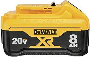 DEWALT 20V MAX* Lithium Ion Battery, 8.0-AH with Fuel Gauge (DCB208)