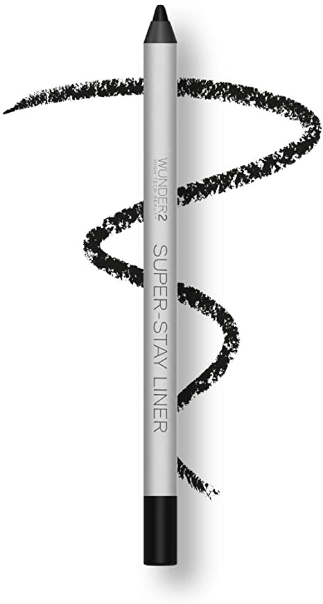 WUNDER2 SUPER-STAY LINER Long-Lasting & Waterproof Coloured Eyeliner, Essential Black