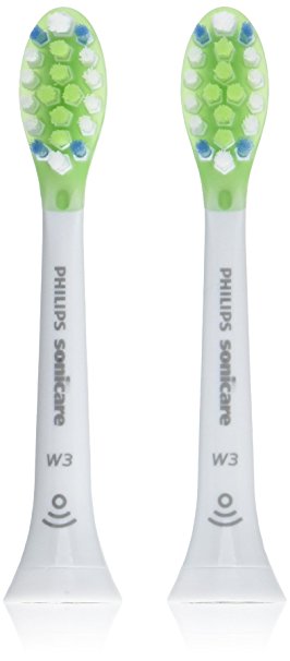 Philips Sonicare Premium White replacement toothbrush heads, HX9062/65, Smart recognition, White 2-pk