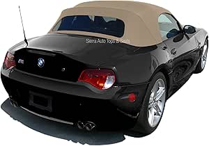 Sierra Auto Tops Convertible Top Replacement for BMW 2003-2008 Z4, Stayfast Canvas, Beige, Heated Glass Window