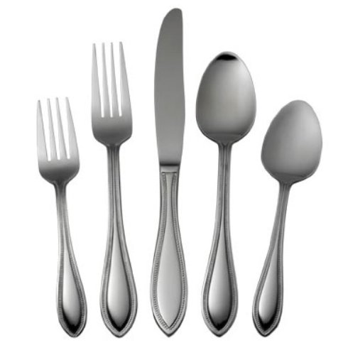 International Silver American Bead Stainless Steel Flatware, 53-Piece Set, Service for 8 (5027190)