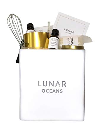 Scented Candle Making Kit by Lunar Oceans (Amber and Lavender & Geranium)