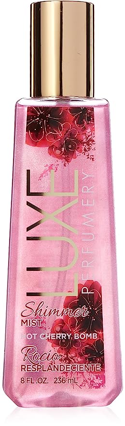 Belcam Bath Therapy Luxe Shimmer Mist EDP Spray, Hot Cherry Bomb, 7.98 Fl Oz,pink,38949983207-Parent