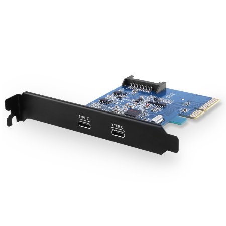 AUKEY USB 3.1 Express Card SuperSpeed PCI - Express Card Controller x 2 USB 3.1 Type C ports, compatible with Windows 7, Windows 8, Windows 8.1 and Linux kernel