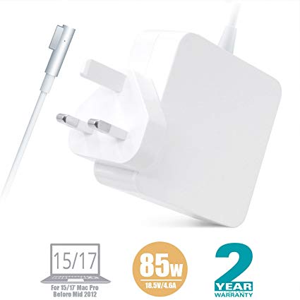 Retina Macbook 15'' Mac Pro Charger - 85W Magsafe 1 L-Tip MAC Power Adapter, Replacement For Apple Old Retina MacBook Pro 15/17 Inch ( Mid 2012 Before), Mac Laptop A1151 A1172 A1175 A1189 A1211 A1278 A1281 A1286 A1290 A1297