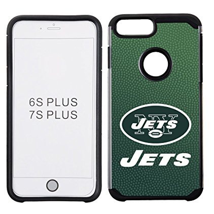 NFL New York Jets Gradient Football Pebble Grain Feel iPhone 7 Plus Case