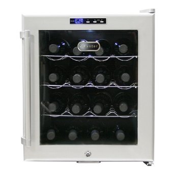 Whynter WC-16S SNO 16 Bottle Wine Cooler Platinum with Lock