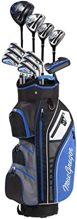 MacGregor Golf DCT3000 Premium Mens Golf Clubs Set, Right Hand, Cart Bag