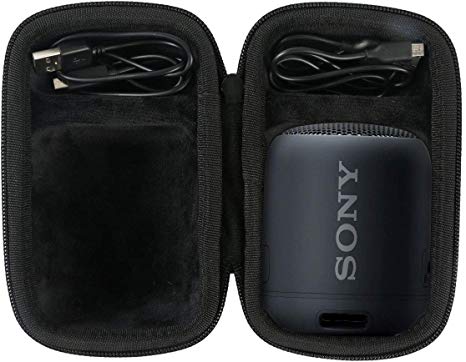 co2crea Hard Travel Case for Sony SRS-XB12 Extra Bass Portable Bluetooth Speaker (Black Case)