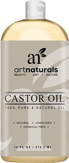 Art Naturals 100% Pure Castor Oil-473 ml - Best Massage Oil & Moisturizer for Hair and Skin