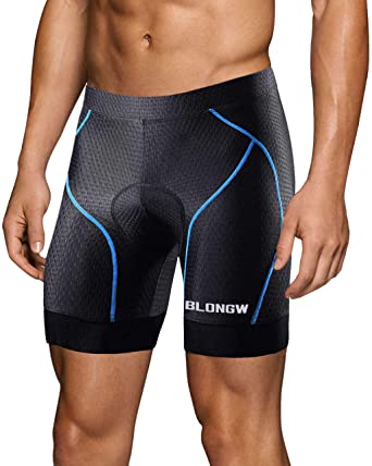 Men's Cycling Shorts 4D Padded Bicycle Riding Pants Bike Biking Clothes Cycle Underwear Quick-Dry Half Tights