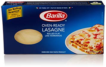 Barilla Pasta, Oven-Ready Lasagne, No Boil Lasagne Pasta, 9 Ounces