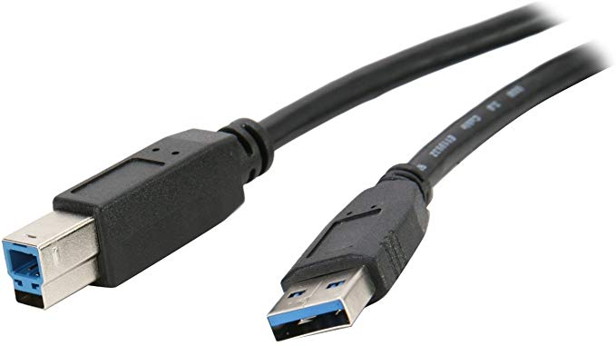 Nippon Labs USB3-3AB 3-Feet USB 3.0 A/Male to B/Male Cable, Black