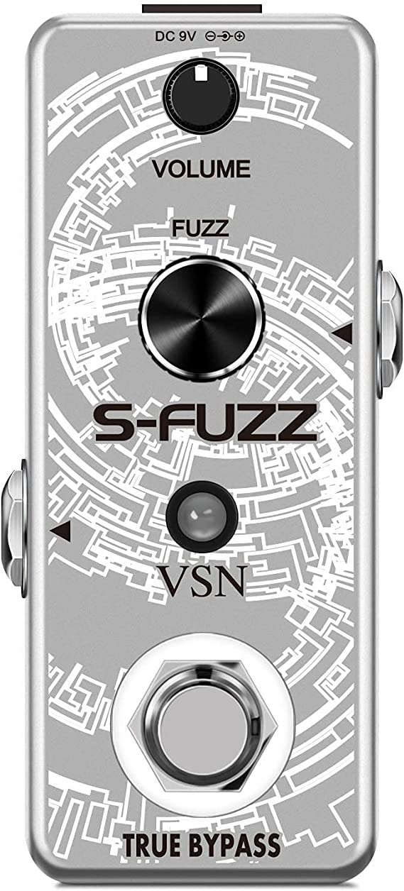 VSN Guitar Fuzz Traditional Rich, zinc alloy Classic Effects Pedal