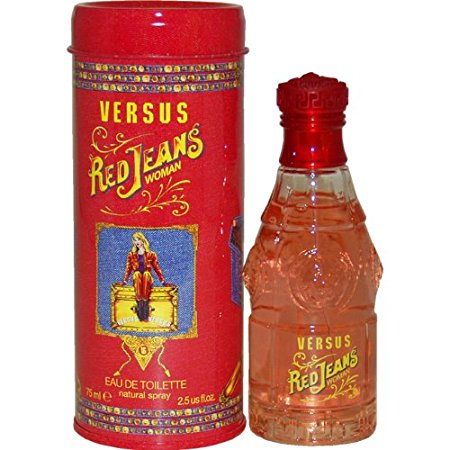 Versace Versus Jeans Eau De Toilette Spray for Women, Red, 2.5 Ounce