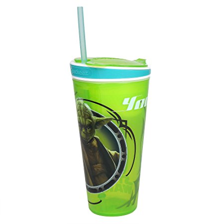 Star Wars Legacy Yoda Snackeez! All-In-One Go Anywhere Snacking Solution Full Size Large Snackeez 16 oz Beverage Cup and 8 oz Snack container