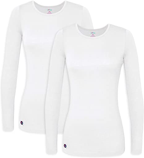 Sivvan 2 Pack Women's Comfort Long Sleeve T-Shirt/Underscrub Tee