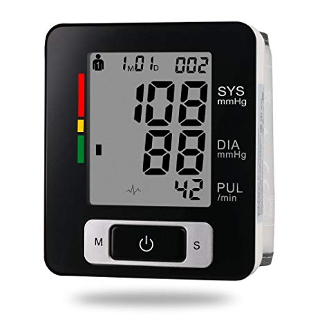 BESUNTEK Blood Pressure Monitor Digital BP Monitors with 5.3-8.5 Inch Blood pressure cuff with Portable Case