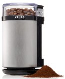 KRUPS GX4100 Electric Spice Herbs and Coffee Grinder with Stainless Steel Blades and Housing Grey