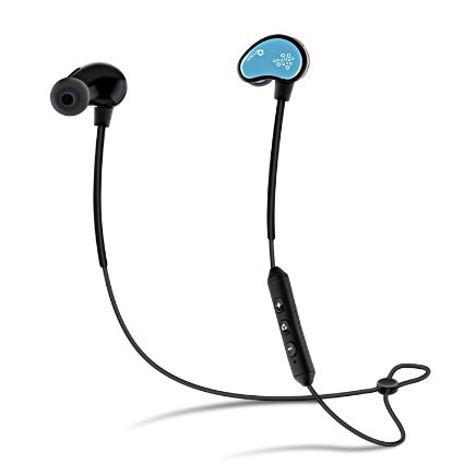Seedforce Sport Wireless Bluetooth Headphones, Hd Stereo Beats Quality, SweatProof Stable Fit Over Ear Headsets, Ergonomic Running Earphones
