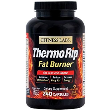 Fitness Labs Thermo Rip Fat Burner with Sinetrol® Xpur, Green Tea, Caffeine, L-Tyrosine and Cayenne, 120 Servings
