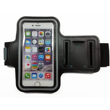 DK Sport Armband Sport Running Armband with Key Holder for iPhone 6 Plus6s PlusSasmung S6 EdgeNote4Note5Huawei P855 Inch Black