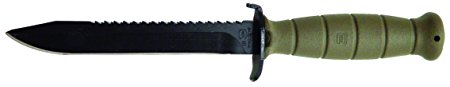 Glock OEM Field Knife 6.5" Fixed Blade with Root Saw, Battlefield Green