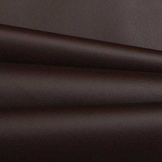 DARK CHOCOLATE BROWN TEXTURED FIRE RETARDANT FAUX LEATHER LEATHERETTE UPHOLSTERY FABRIC MATERIAL PER 1 METRE X 140 CM WIDTH