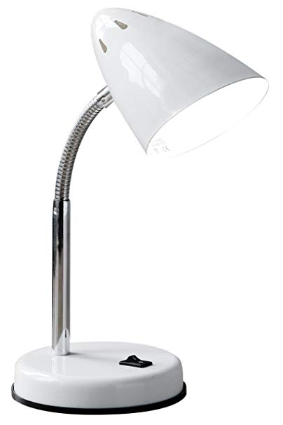 Premier Housewares Luma Flex White Flexi Desk Lamp