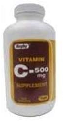Rugby Vitamin C-500 Mg Dietary Supplement Tablets - 1000 Ea