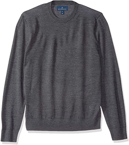 Amazon Brand - BUTTONED DOWN Men's Italian Merino Wool Lightweight Cashwool Crewneck Sweater