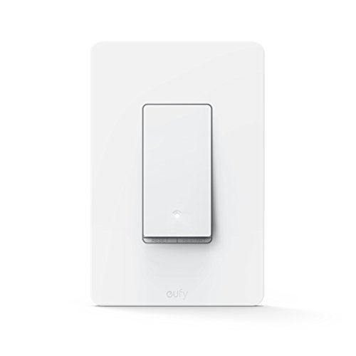 eufy Smart Switch, Amazon Alexa and the Google Assistant Compatible, Wi-Fi Enabled, No Hub Required, Single Pole, Requires Neutral Wire, White, 100~120V AC, 15A