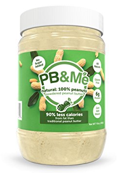 PB&Me Natural - powdered PEANUT Butter - NO SUGAR - 1lb