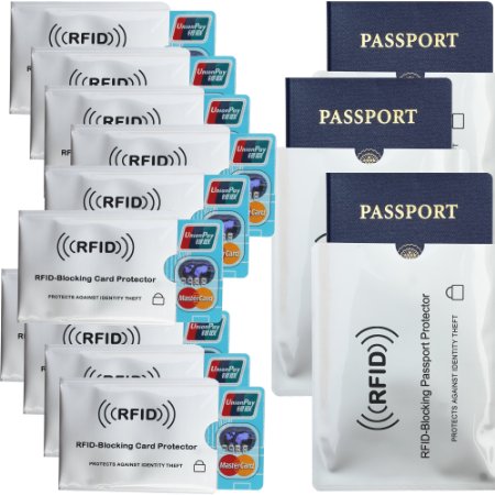RFID Block ID Credit Card Passport Secure Protector Sleeve Case Holder Shields Anti Theft