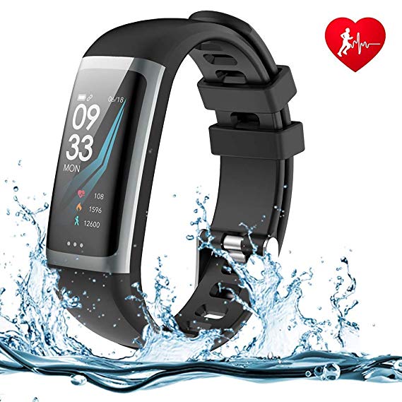 WELTEAYO Fitness Tracker, Activity Tracker Watch with Heart Rate Monitor, Color Screen Smart Bracelet with Sleep Monitor, IP67 Waterproof Smart Bracelet