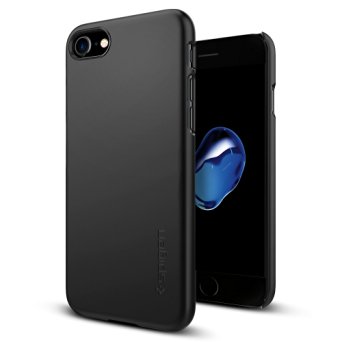 iPhone 7 Case, Spigen [Thin Fit] Exact-Fit [Black] Premium Matte Finish Hard Case for Apple iPhone 7 (2016) - (042CS20427)