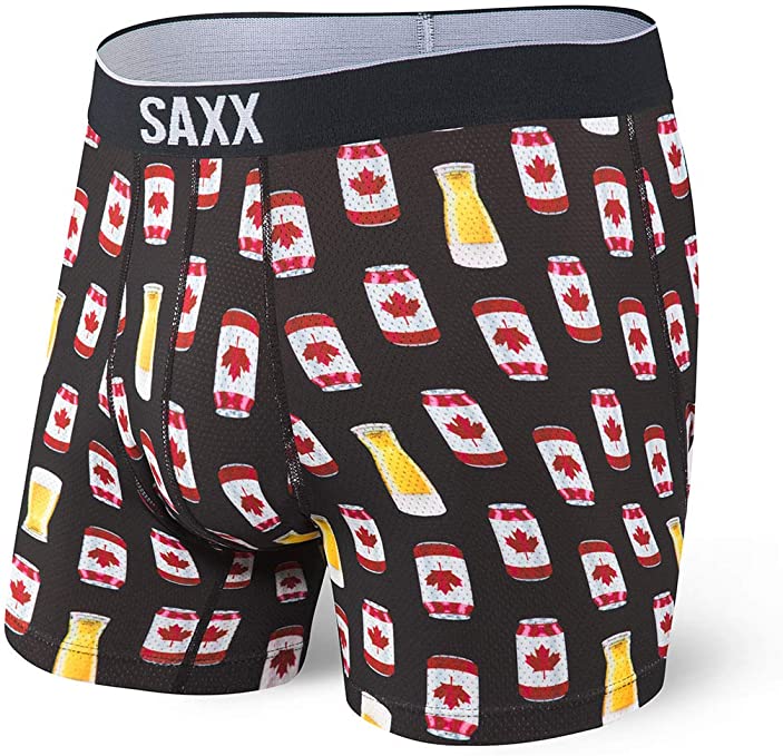 Saxx Underwear Men's Boxer Briefs – Volt Men’s Underwear – Boxer Briefs with Built-in Ballpark Pouch Support