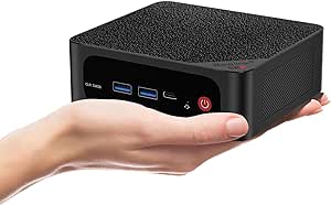 Beelink AMD Ryzen7 SER5 MAX 5800H Mini pc,16GB DDR4 500G SSD Mini Computer(up to 4.4 GHz) 8C/16T,WiFi 6, Bluetooth 5.2, 1*DP,1*HDMI Support 4K@60Hz, USB3.2, WOL, Auto Power On